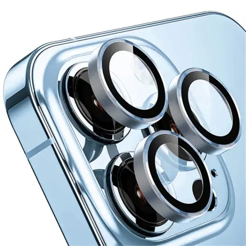Image de Protège-objectif pour iPhone en métal avec anneau diamant