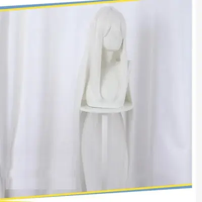 Image de Perruque Blanche Longue et Raide - Cosplay Echidna Re:Zero