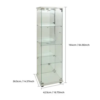 Image de Vitrine Élégante sur Pied avec LED - 4 Niveaux