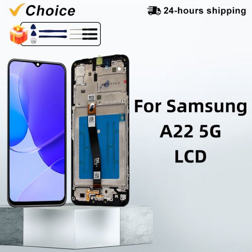Afbeelding van OEM Vervangende LCD Display met Touchscreen Digitizer voor Samsung Galaxy A22 5G (SM-A226B) - Hoogwaardig Scherm met Precieze Reactie