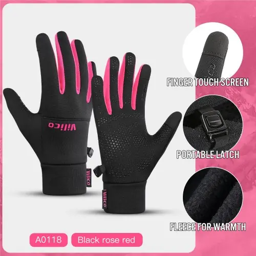 Image de Gants Hiver Femme Chauds & Touchscreen - Cyclisme & Randonnée