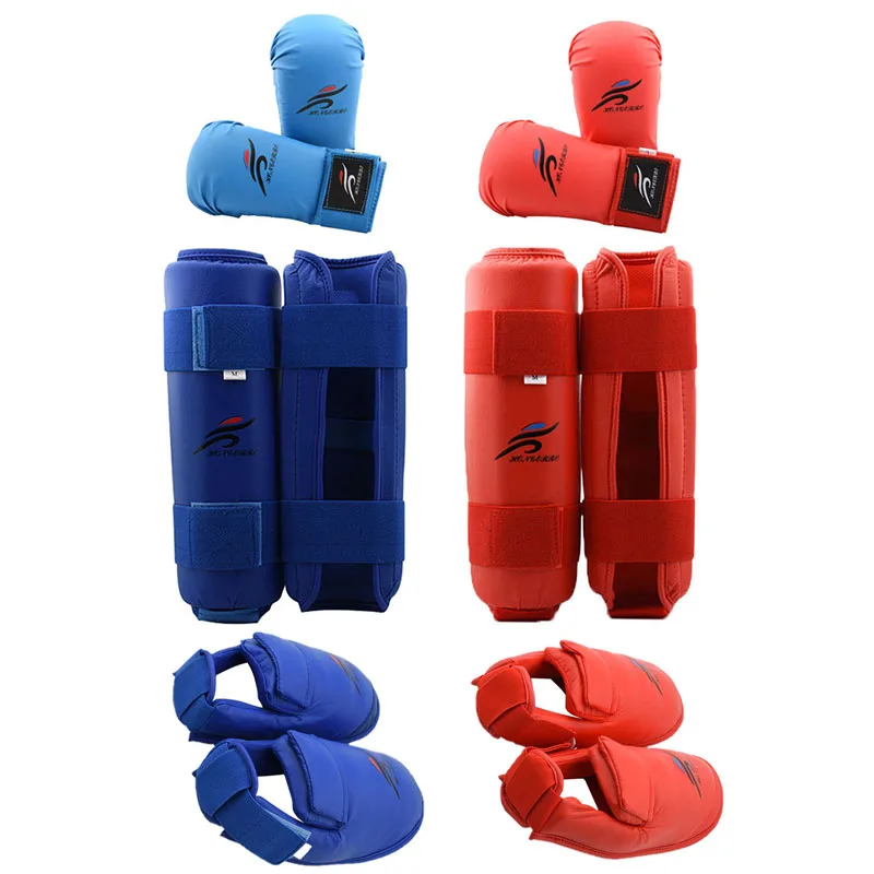 Image of Complete Martial Arts Protective Gear Set for Kids and Adults – Taekwondo, Karate, Boxing, MMA Sparring Equipment with Gloves, Shin Guards, Hand and Foot Protectors
