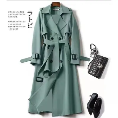 Image de Trench Coat Femme Élégant Automne-Hiver 2024