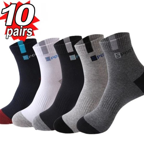 10/5/3pairs Atmungsaktive Con Sport Strümpfe Männer Bambus Faser Herbst und Winter Männer Socken Schweiß Absorption Deodorant business Sox