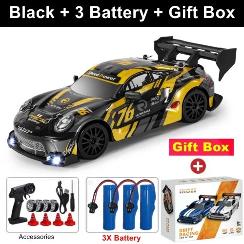 GTRPRO Schwarz 3 Akkus Box