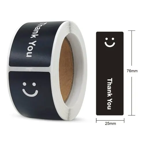 Image de Stickers Sourire Noir & Blanc - 120 Pièces