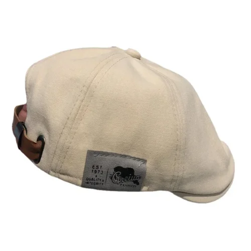 Zdjęcie Bawełniane czapki z daszkiem dla mężczyzn czapki berety brytyjski styl zachodni bluszcz czapka klasyczna zimowa kobieta Vintage lniany beret
