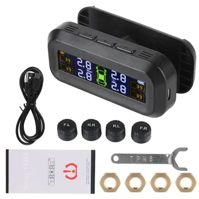 Image de TPMS Solaire avec 4 Capteurs - Surveillance de Pression et Température