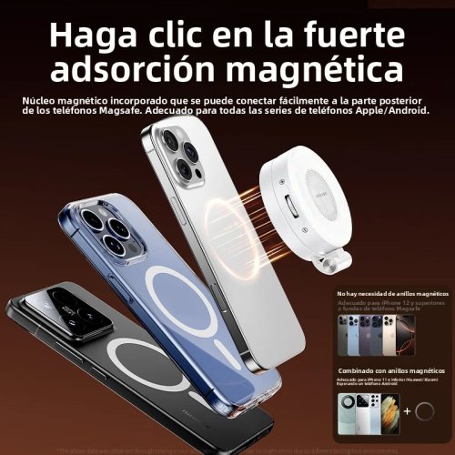 Imagen de Luz LED de Relleno para Selfie con Compatible MagSafe, Brillo Ajustable, Accesorio de Fotografía y Vídeo para Teléfonos Móviles