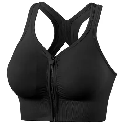Image de Soutien-gorge de sport zippé respirant pour femme