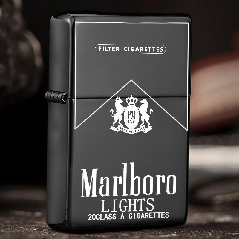 Bild von Marlboro Classic Feuerzeug – Stilvolles Rauchwerkzeug mit Metallschleifscheibe