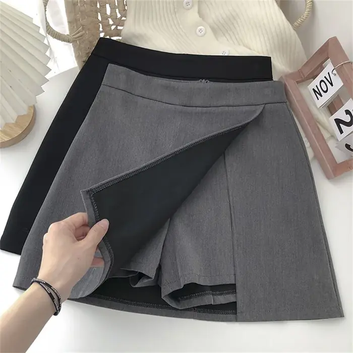 Image de Jupe Irregular A-Ligne Taille Haute - Style Coréen 2025