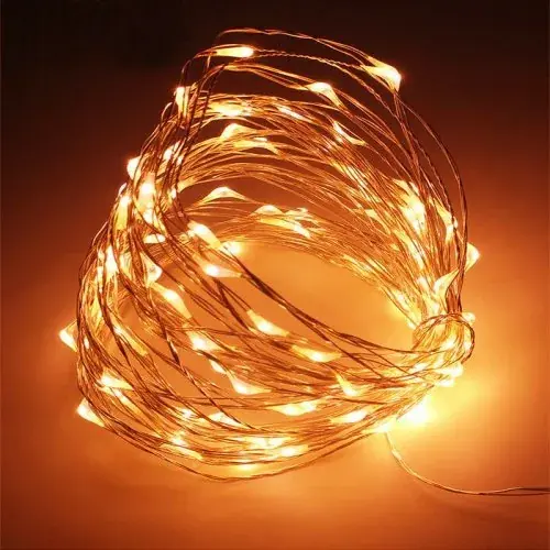 Image de Guirlande LED Cuivre - Lumière Féerique pour Noël & Fêtes