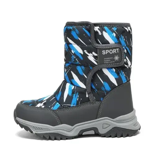 Image de Bottes de Neige Hiver Enfants - Chaudes & Antidérapantes