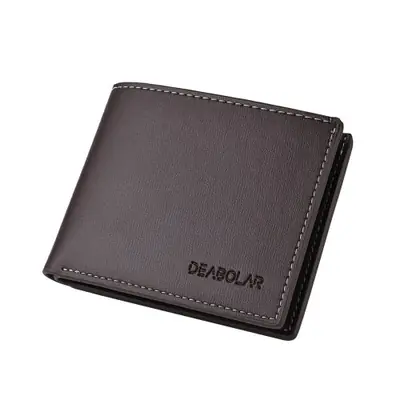Portefeuille Homme Mince en Cuir PU - Élégant & Pratique