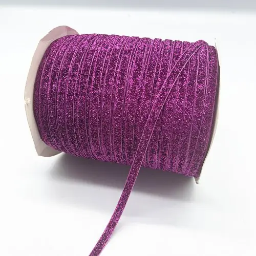 Image de Ruban Velours Pailleté 6mm - Décoration Élégante & Créative
