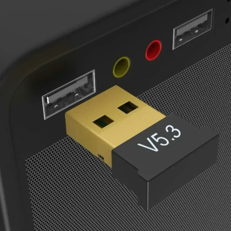 Afbeelding van USB Bluetooth 5.3 Adapter Zender Ontvanger – Draadloze Audio Dongle voor PC, Laptop en Computer met Bluetooth V5.1