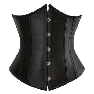 Image de Corset Satin Amincissant - Bustier Steampunk à Lacets