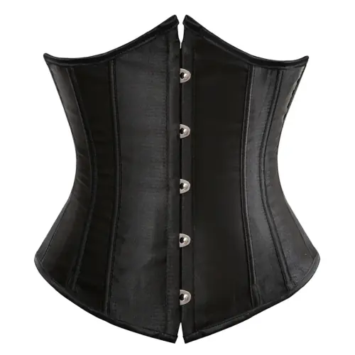 Image de Corset Satin Amincissant - Bustier Steampunk à Lacets