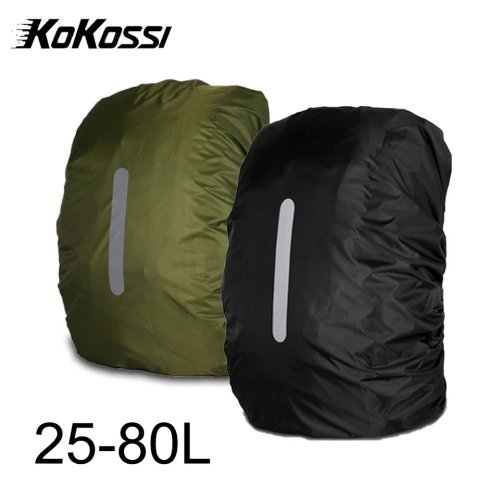 Imagen de KoKossi 1 Uds 25-80L mochila cubierta impermeable deportes al aire libre ciclismo senderismo mochila montañismo Camping cubierta antipolvo mujer hombres