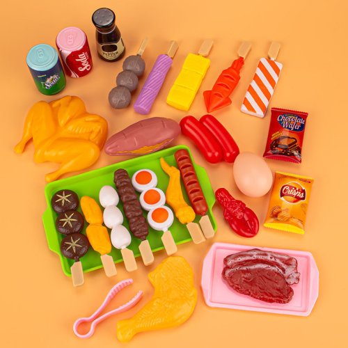 Immagine di Casa da Gioco per Bambini con Set di Giochi di Ruolo: Cucina, Barbecue e Simulazione Alimentare – Kit Completo per Giochi di Fantasia e Cosplay