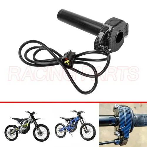 Image de Poignées en Fibre de Carbone pour Vélo Électrique SurRon & LightBee