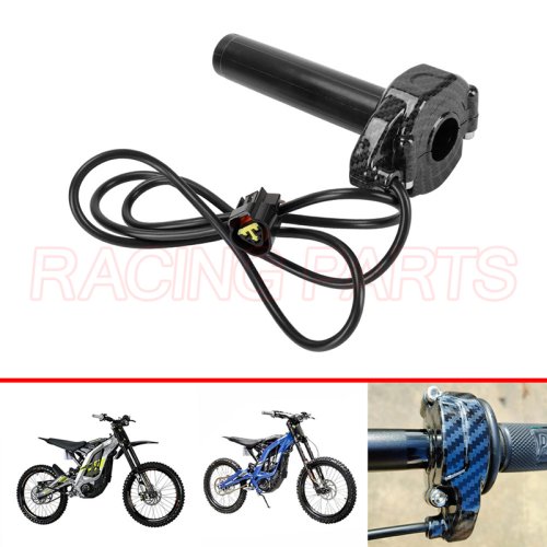 Zdjęcie Akcesoria motocyklowe w kolorze włókna węglowego Uchwyt przepustnicy do roweru elektrycznego Surron Sur ron Sur-Ron X/S Lightbee Light Bee S X