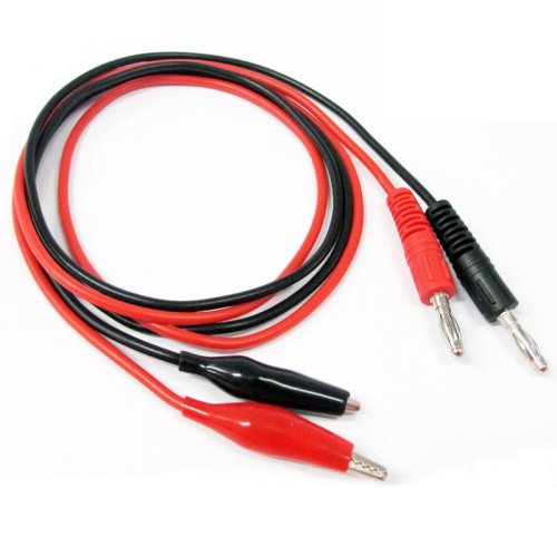 Bild von Präzise Messsonde mit Krokodilklemmen und Bananensteckern – Universeller Dual-Tester für Multimeter, 35 mm, robustes Blei-Stecker-Set
