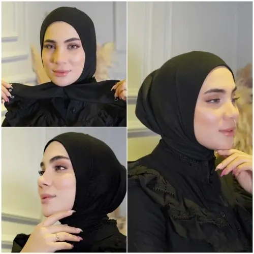 Image de Hijab Jersey Blanc - Abaya Musulmane Élégante