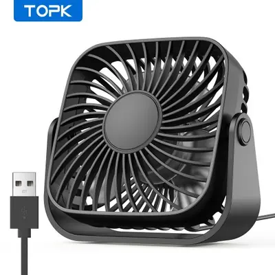 Mini Ventilateur Portable USB 4 Pouces - Silencieux & 3 Vitesses