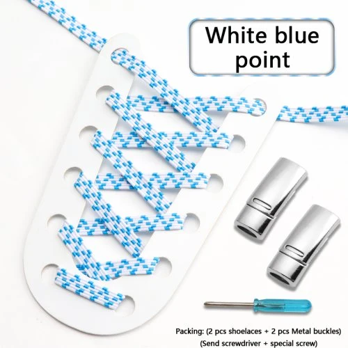 Weiß blau punkt