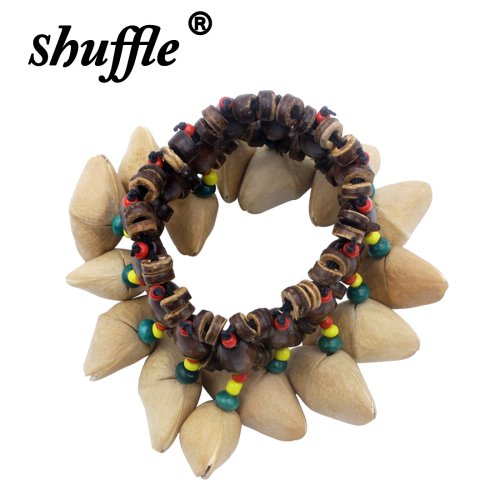 Image of Shells Nuts Shell Bracelet Handbell Ethnic Wind For Djembe African Drum Conga Percussion Musical Instrument Parts Gifts Toys