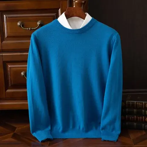 Image de Pull Homme Mérinos & Cachemire - Élégant et Confortable