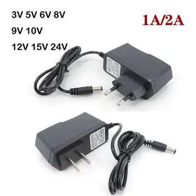Image de Adaptateur mural AC/DC multi-tension 1A-2A - 3V à 24V
