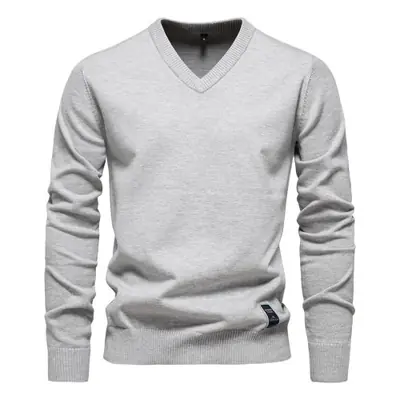 Image de Pull Homme Col V Coton - Mode 2025