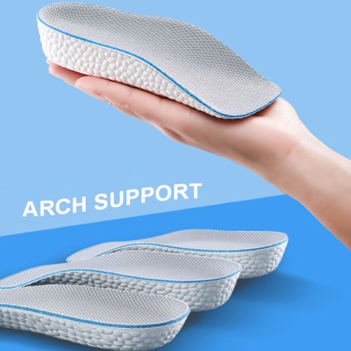 Immagine di Solette da uomo per aumentare l'altezza Sneaker Sollevamento del tallone Memory Foam Soletta morbida Suola ammortizzante Supporto per arco Mezza cuscino cuttable