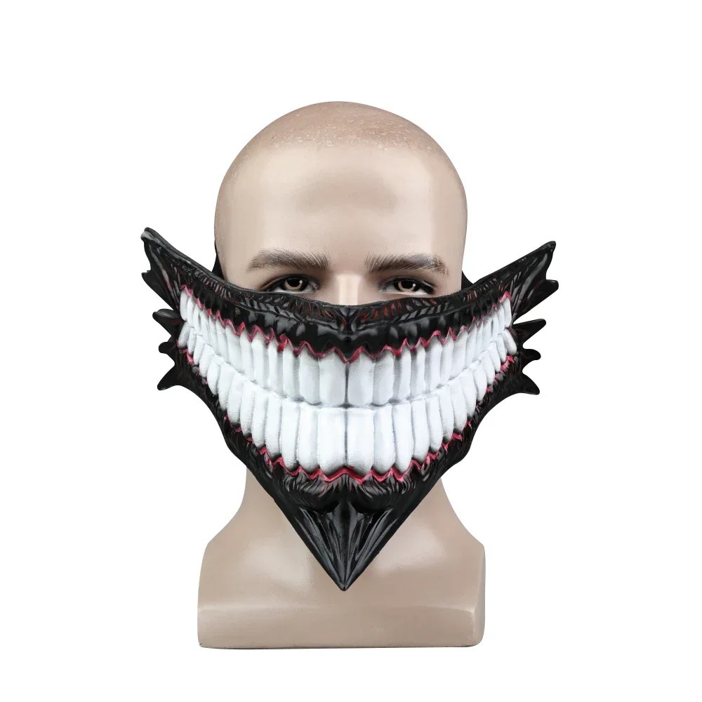 Imagen de Máscara Facial de Cosplay Okarun Ken Takakura para Adultos - Accesorio de Disfraz Aterrador para Halloween y Eventos Temáticos