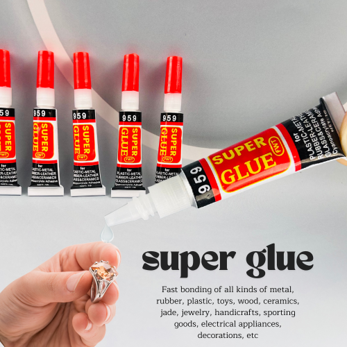 Afbeelding van Sterke en snelle 502 cyanoacrylaat lijm - universeel voor plastic, metaal, hout en meer - super vloeibaar en snel drogend