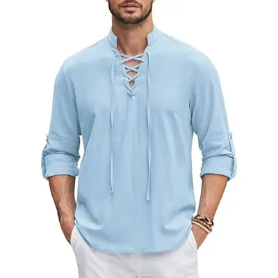 Chemise Renaissance Homme - Style Pirate Viking Médiéval