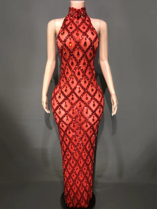Sin mangas rojo