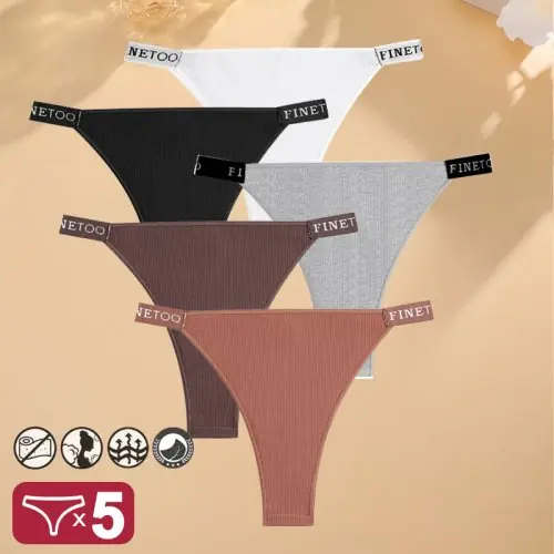 Image de Ensemble Lingerie Sexy 5 Pièces - Coton Doux & Confortable