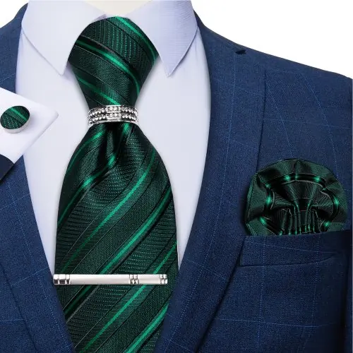 Image de Boutons de Manchette Bleus à Pois Royal - Élégance Homme