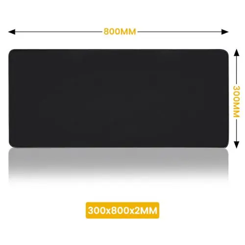 Image de Tapis de Souris Noir Grand Format - Vitesse Optimisée