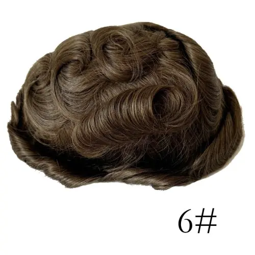 Image de Perruque homme dentelle 8x10 pouces cheveux humains naturels