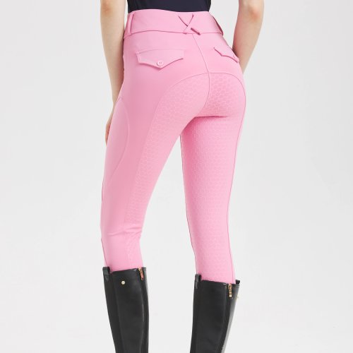 Image of Women's Professional Equestrian Riding Breeches with Silicone Anti-Slip Patches – High-Elastic, Durable, Four-Seasons Performance Pants