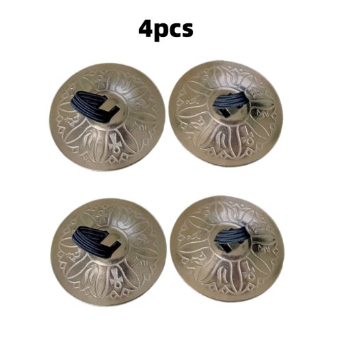 Afbeelding van 4 STKS Mini Koperen Vinger Bekkens Buikdans Hand Bekkens Muziekinstrument, Dansen & Optredens Instrument
