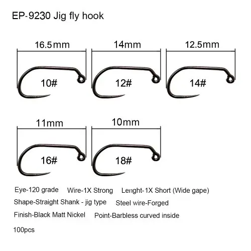 Hameçon à mouche jig 9230