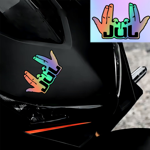 Immagine di Adesivo Vinile Divertente per Moto 2025 - Decorazione Impermeabile per Serbatoio Carburante e Carenatura Anteriore, Ideale per Scooter e Motociclette