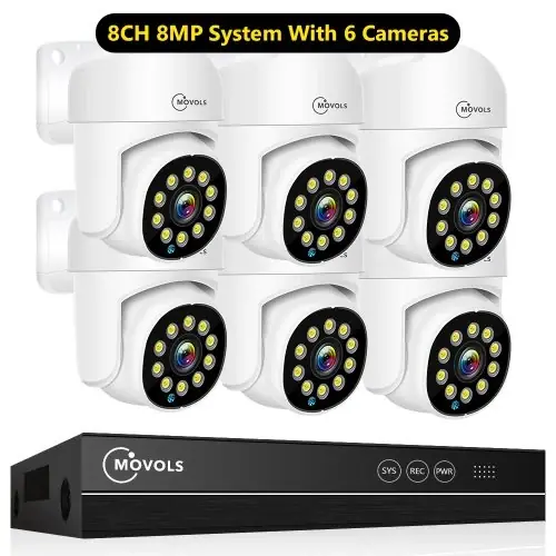 8CH 8MP With 6 Cam