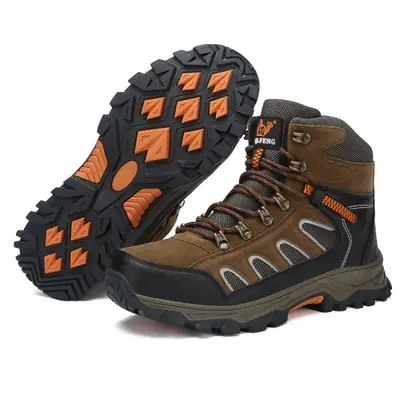 Image de Bottines Hommes Randonnée Hiver - Cuir Antidérapant Taille 49